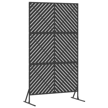 vidaXL Οθόνη Ιδιωτικότητας 100x50x180cm Ατσάλι Μαύρο