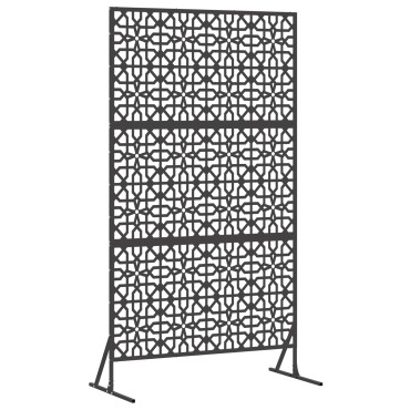 vidaXL Οθόνη Ιδιωτικότητας 100x50x180cm Ατσάλι Μαύρο