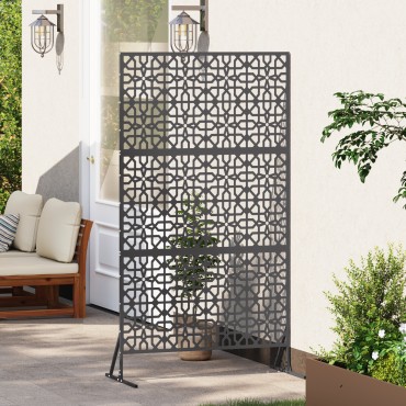 vidaXL Οθόνη Ιδιωτικότητας 100x50x180cm Ατσάλι Μαύρο