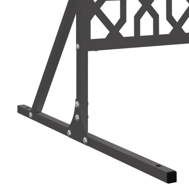 vidaXL Οθόνη Ιδιωτικότητας 100x50x180cm Ατσάλι Μαύρο