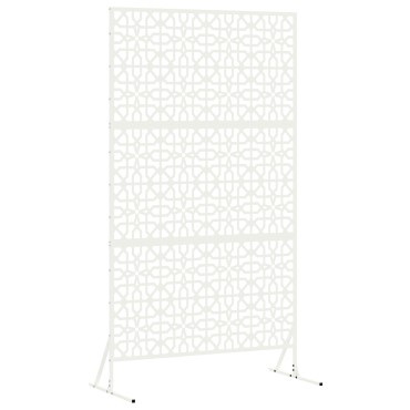 vidaXL Οθόνη Ιδιωτικότητας 100x50x180cm Ατσάλι Λευκό