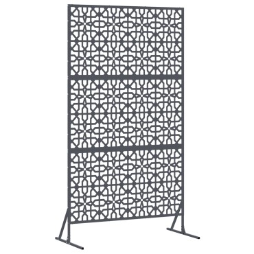 vidaXL Οθόνη Ιδιωτικότητας 100x50x180cm Ατσάλι Ανθρακί