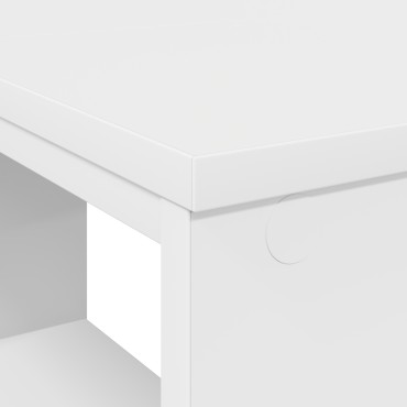 vidaXL Γραφείο Λευκό Επεξεργασμένο Ξύλο 90x50x75cm 1 τεμ.