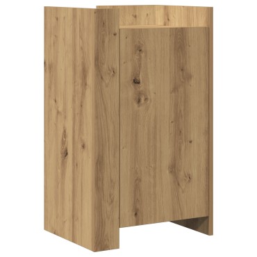 vidaXL Μπουφές Μασίφ Δρυ 45x35x75cm Επεξεργασμένο Ξύλο 1 τεμ.