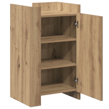 vidaXL Μπουφές Μασίφ Δρυ 45x35x75cm Επεξεργασμένο Ξύλο 1 τεμ.