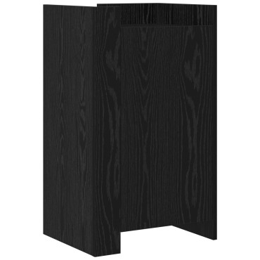vidaXL Συρταριέρα Μαύρη Βελανιδιά 45x35x75cm Επεξεργασμένο Ξύλο 1 τεμ.