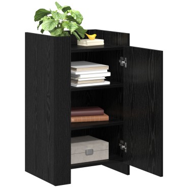 vidaXL Συρταριέρα Μαύρη Βελανιδιά 45x35x75cm Επεξεργασμένο Ξύλο 1 τεμ.