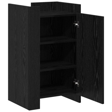 vidaXL Συρταριέρα Μαύρη Βελανιδιά 45x35x75cm Επεξεργασμένο Ξύλο 1 τεμ.