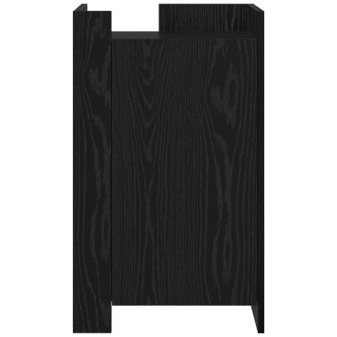 vidaXL Συρταριέρα Μαύρη Βελανιδιά 45x35x75cm Επεξεργασμένο Ξύλο 1 τεμ.