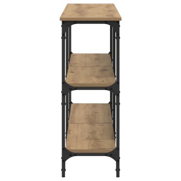 vidaXL Τραπέζι Κονσόλας Ξύλο Δρυός 200x29x75cm Σχεδιασμένο Ξύλο 1 τεμ.