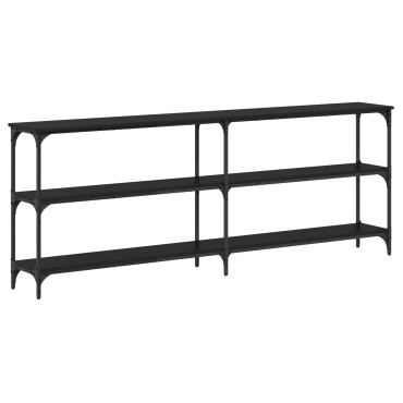 vidaXL Κονσόλα Μαύρη Δρυς 200x29x75cm Επεξεργασμένο ξύλο 1 τεμ.
