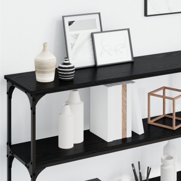 vidaXL Κονσόλα Μαύρη Δρυς 200x29x75cm Επεξεργασμένο ξύλο 1 τεμ.