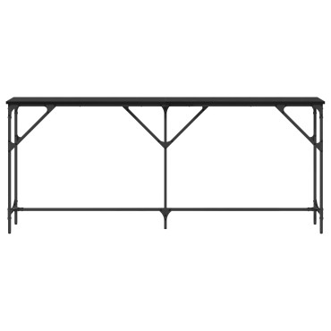 vidaXL Τραπέζι Κονσόλας Μαύρης Δρυός 180x23x75cm Κατασκευασμένο Ξύλο 1 τεμ.