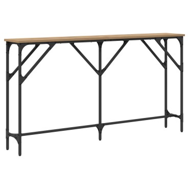 vidaXL Κονσόλα Ξύλο Δρυός 140x23x75cm Επεξεργασμένο Ξύλο 1 τεμ.