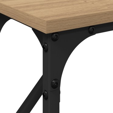 vidaXL Κονσόλα Ξύλο Δρυός 140x23x75cm Επεξεργασμένο Ξύλο 1 τεμ.