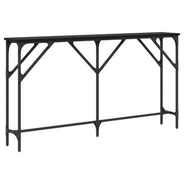 vidaXL Τραπέζι Κονσόλας Μαύρη Δρυς 140x23x75cm Κατασκευασμένο Ξύλο 1 τεμ.