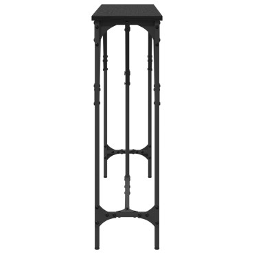 vidaXL Τραπέζι Κονσόλας Μαύρη Δρυς 140x23x75cm Κατασκευασμένο Ξύλο 1 τεμ.