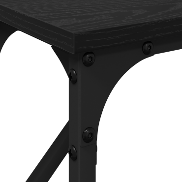 vidaXL Τραπέζι Κονσόλας Μαύρη Δρυς 140x23x75cm Κατασκευασμένο Ξύλο 1 τεμ.