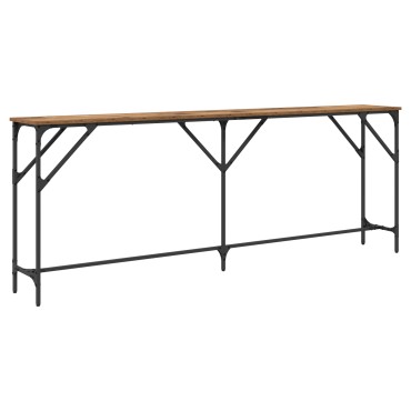 vidaXL Τραπέζι Κονσόλας Παλαιού Ξύλου 200x29x75cm Επεξεργασμένο Ξύλο 1 τεμ.