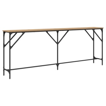 vidaXL Κονσόλα Ξύλο Δρυός 200x29x75 εκ 1 τεμ.
