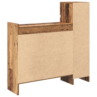 vidaXL Ντουλάπι παπουτσιών Παλιό Ξύλο 100.5x28x100cm Μηχανικά Ξύλο