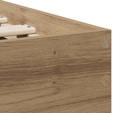 vidaXL Κρεβάτι χωρίς στρώμα με κεφαλάρι δρυς 75x190 εκ.