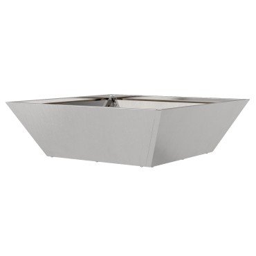 vidaXL Μεταλλική Γλάστρα Ανοξείδωτο ατσάλι 50 x 50 x 15 εκ.