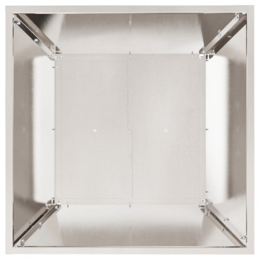 vidaXL Μεταλλική Γλάστρα Ανοξείδωτο ατσάλι 50 x 50 x 15 εκ.