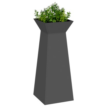 vidaXL Στήριγμα Φυτών Μαύρο Μέταλλο 40 x 40 x 101 cm Διακοσμητικά Ένθετα