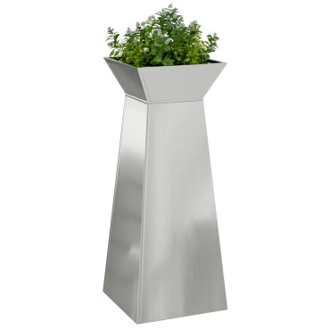 vidaXL Βάση φυτών Γαλβανισμένο ατσάλι 40 x 40 x 101 cm Γλάστρες