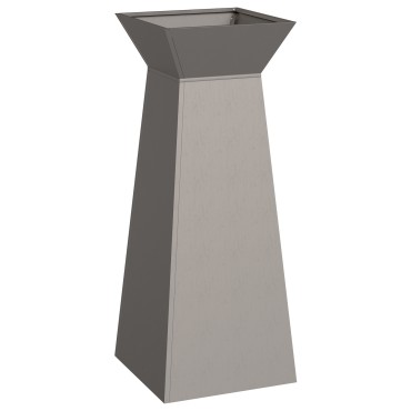 vidaXL Βάση φυτών Ανθεκτικό ατσάλι 40 x 40 x 101 εκ. Διακοσμητικά ένθετα