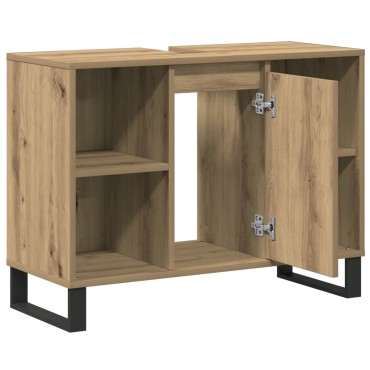 vidaXL Artisan Oak Vanity Artisan Oak Επεξεργασμένο ξύλο Μέτριο