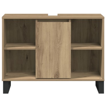 vidaXL Artisan Oak Vanity Artisan Oak Επεξεργασμένο ξύλο Μέτριο
