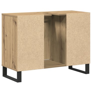 vidaXL Artisan Oak Vanity Artisan Oak Επεξεργασμένο ξύλο Μέτριο