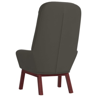 vidaXL Πολυθρόνα Relax Σκούρο Γκρι Βελούδινη 70x77x98cm 1 τεμ.