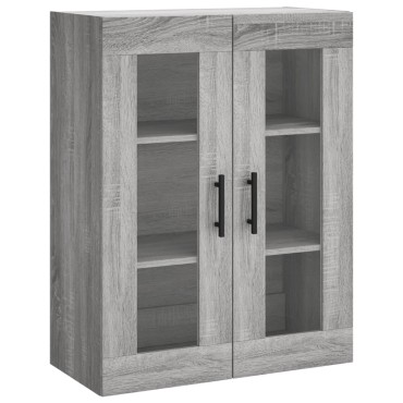 vidaXL Ντουλάπι Γκρι Sonoma 69,5x34x180cm Επεξεργασμένο Ξύλο 1 τεμ.