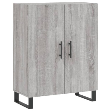 vidaXL Ντουλάπι Γκρι Sonoma 69,5x34x180cm Επεξεργασμένο Ξύλο 1 τεμ.