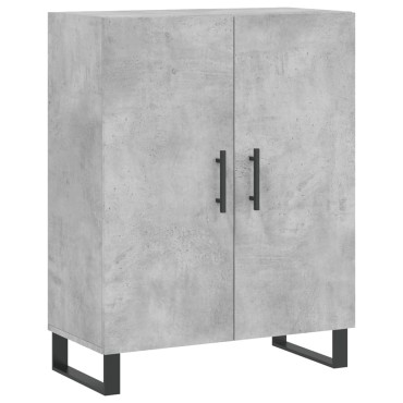 vidaXL Ντουλάπι Γκρι Σκυροδέματος 69,5x34x90cm Επεξεργασμένο Ξύλο 1 τεμ.