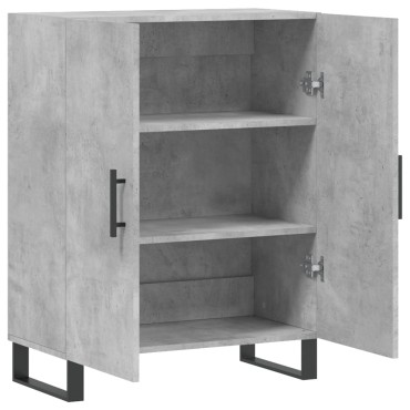 vidaXL Ντουλάπι Γκρι Σκυροδέματος 69,5x34x90cm Επεξεργασμένο Ξύλο 1 τεμ.