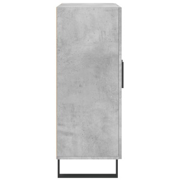 vidaXL Ντουλάπι Γκρι Σκυροδέματος 69,5x34x90cm Επεξεργασμένο Ξύλο 1 τεμ.