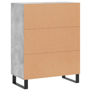 vidaXL Ντουλάπι Γκρι Σκυροδέματος 69,5x34x90cm Επεξεργασμένο Ξύλο 1 τεμ.