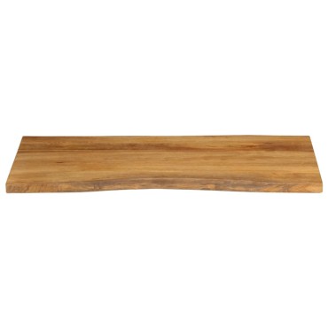 vidaXL Επιφάνεια Τραπεζιού 110x60x3,8cm Live Edge Μασίφ Ξύλο Μάνγκο 1 τεμ.