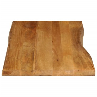 vidaXL Επιφάνεια Τραπεζιού 110x60x3,8cm Live Edge Μασίφ Ξύλο Μάνγκο 1 τεμ.