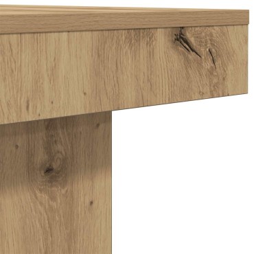 vidaXL Τραπεζάκι Σαλονιού Τεχνίτης Δρυς 90x90x28cm Επεξεργασμένο Ξύλο 1 τεμ.