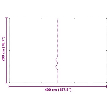 vidaXL Κάλυμμα φυτών με οπές 2x4 m PVC