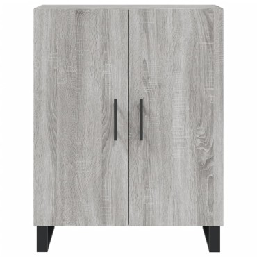 vidaXL Ντουλάπι Γκρι Sonoma 69,5x34x180cm Επεξεργασμένο Ξύλο 1 τεμ.