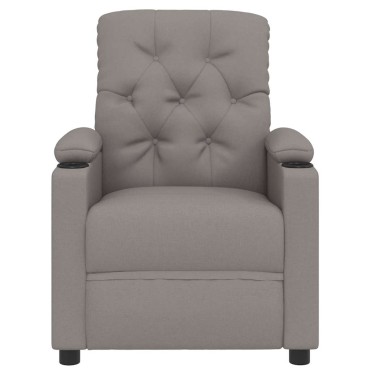 vidaXL Πολυθρόνα Ανακλινόμενη Taupe Υφασμάτινη 78,5x93x96,5cm 1 τεμ.