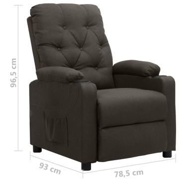 vidaXL Πολυθρόνα με Ανύψωση Taupe Υφασμάτινη 78,5x93x96,5cm 1 τεμ.