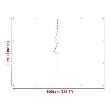 vidaXL Κάλυμμα φυτών με οπές 3x10 m Πολυαιθυλένιο