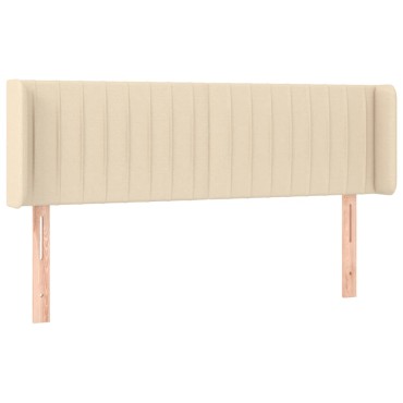 vidaXL Κεφαλάρι με Πτερύγια Κρεμ 147x16x78/88cm Υφασμάτινο 1 τεμ.